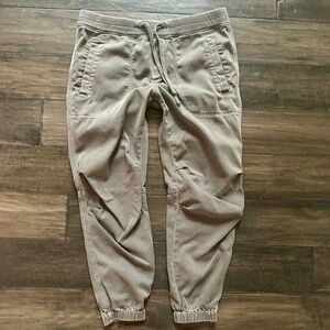 JAMES PERSE Women's Comfy Gray Drawstring Cargo Pants Sz 2/M NEW $265!!